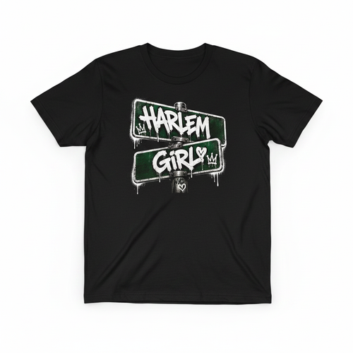 Harlem Girl DTF printed t-shirt